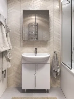 Тумба под раковину напольная Vigo Turin 226 60 см поставляется в разобранном виде белый